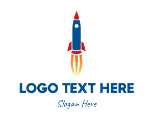 Spaceship - Rocketship Toy Launch logo design