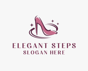 Stiletto High Heel logo design