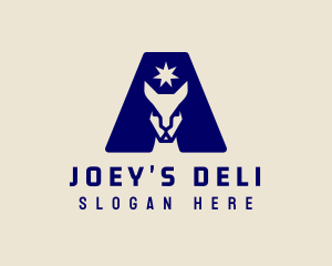 Joey - Star Kangaroo Letter A logo design