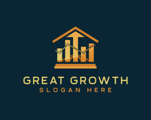 Graph Stocks Investment logo design