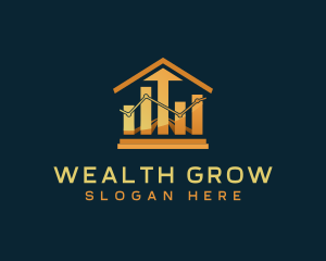 Graph Stocks Investment logo design