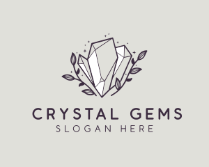 Luxe Premium Crystal Stone logo design