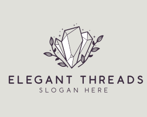 Luxe Premium Crystal Stone logo design