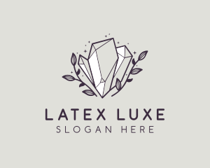 Luxe Premium Crystal Stone logo design