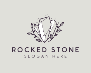 Luxe Premium Crystal Stone logo design