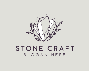 Luxe Premium Crystal Stone logo design