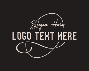Shop - Simple Cursive Business logo design