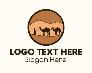 Tourist Spot - Sahara Desert Tour logo design
