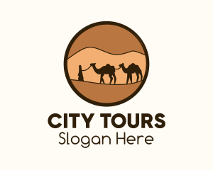 Sightseeing - Sahara Desert Tour logo design