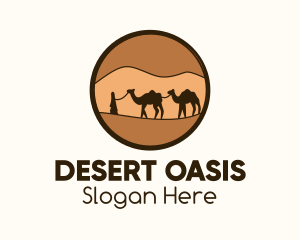 Camel - Sahara Desert Tour logo design