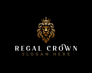 Luxury Regal Lion logo design