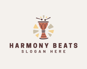 African Drum Beat logo design