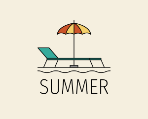 Summer Beach Equipment logo design