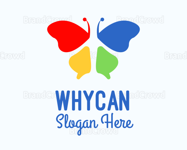 Multicolor Beauty Butterfly Logo