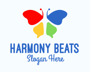 Art School - Multicolor Beauty Butterfly logo design