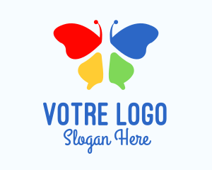 Creative - Multicolor Beauty Butterfly logo design