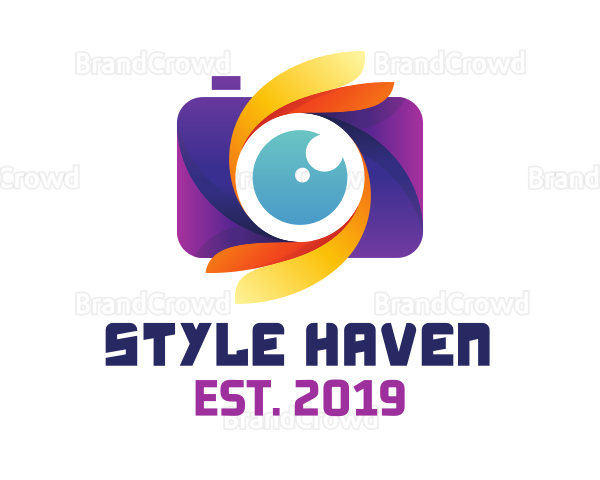 Modern Photography Camera Logo