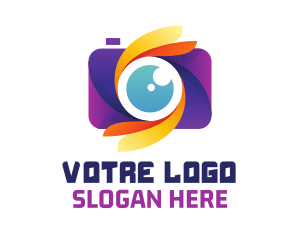 Modern Photography Camera Logo