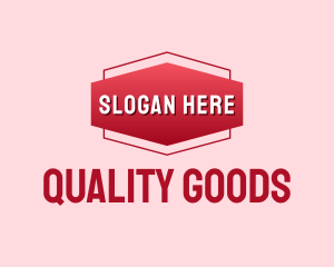 Goods - Supplies Banner Wordmark logo design