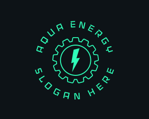 Electric Energy Gear  logo design