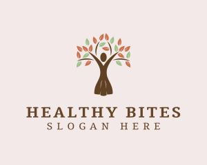 Organic Tree Lady logo design