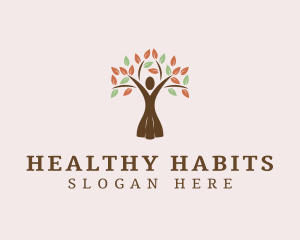 Organic Tree Lady logo design