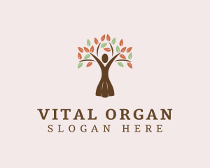 Organic Tree Lady logo design