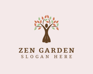 Organic Tree Lady logo design