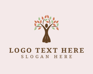 Ecology - Organic Tree Lady logo design