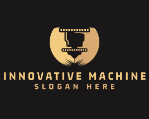 Machine - CNC Laser Machine logo design