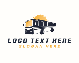Shuttle - Bus Transport Travel logo design