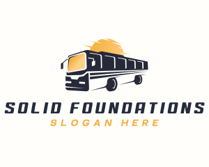 Bus Transport Travel Logo