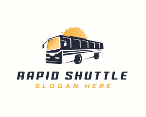 Shuttle - Bus Transport Travel logo design