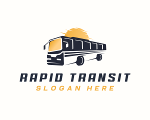 Shuttle - Bus Transport Travel logo design