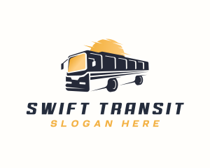 Transit - Bus Transport Travel logo design