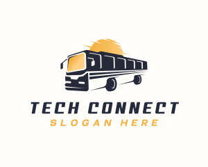 Liner - Bus Transport Travel logo design