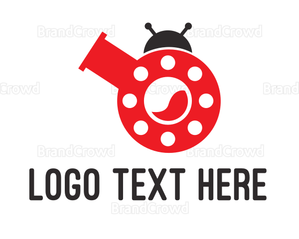 Laboratory Flask Ladybug Logo
