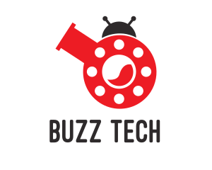 Laboratory Flask Ladybug logo design