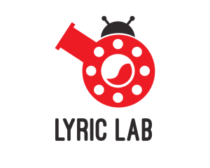 Laboratory Flask Ladybug logo design