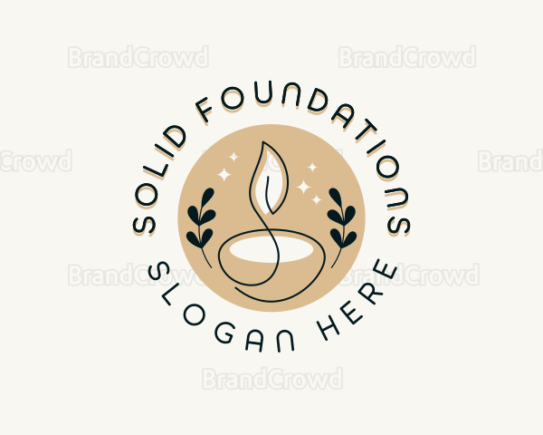 Candle Leaf Home Decor Logo