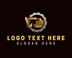 Digger - Excavator Construction Builder logo design