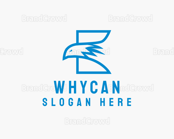 Wildlife Eagle Letter E Logo
