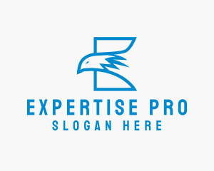 Wildlife Eagle Letter E logo design