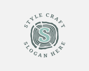 Wood Lumber Carpentry Crafting  logo design