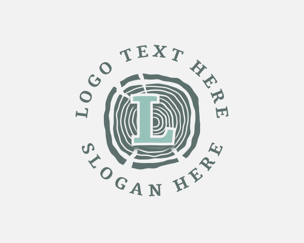 Log - Wood Lumber Carpentry Crafting logo design