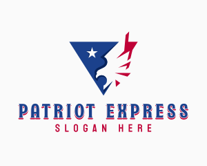 Patriotic USA Eagle logo design