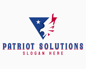 Patriotic USA Eagle logo design