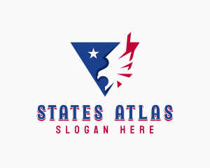 Patriotic USA Eagle logo design