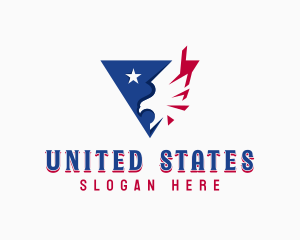 Patriotic USA Eagle logo design