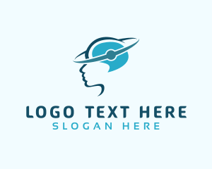 Speech - Brain Orbit Intelligence logo design